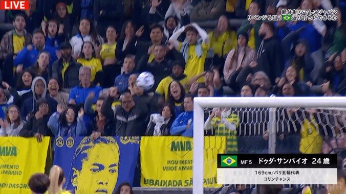 「アリソンやん！」なでしこGK山下杏也加の“片手スーパーセーブ”が「ザイオン並みの反応」「よく触った」ブラジル・サポーターも頭を抱えた瞬間 5枚目