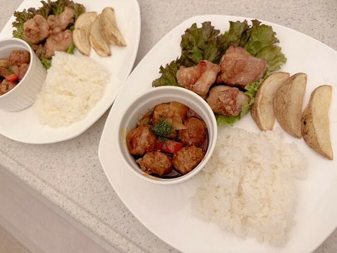  辻希美、子ども達に大好評だった夕食「ノンフライで作ったワンプレートご飯」  1枚目