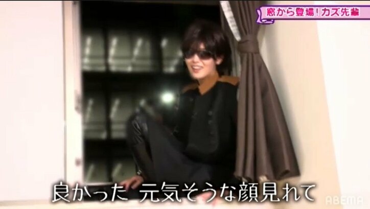 乃木坂メンバーを虜にするカズ先輩…窓からのサプライズ登場に早川聖来もウットリ