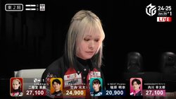 天女が新年、初の舞！二階堂亜樹、眩いばかりの倍満ツモにスタジオの興奮が止まらない「天国モード」／麻雀・Mリーグ