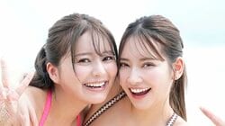 “最強ギャルコンビ”PyunA.＆uka.、初ペアデジタル写真集から特別カット公開 ヤンマガWeb
