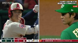「ショウヘイさん笑ってる」大谷翔平、藤浪との対戦が待ちきれずベンチ内で“ニコニコ”の瞬間 「そりゃ、笑っちまう」「楽しみタニ」ファンほっこり