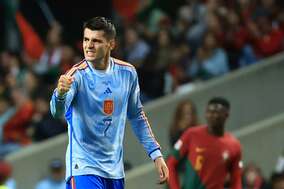 ｢さすがモラタ｣!! 日本代表とW杯で同組のスペイン代表がUNL｢ファイナル4進出｣! C・ロナウド擁するポルトガル代表を粉砕の｢決勝弾｣