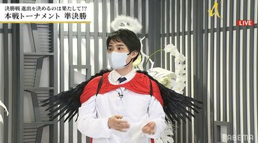 天使が堕天使になっちゃった！？佐々木勇気七段、ブラックエンジェル姿