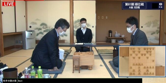 佐藤康光九段VS稲葉陽八段 戦型は「角交換型振り飛車」に／将棋・順位戦A級 1枚目