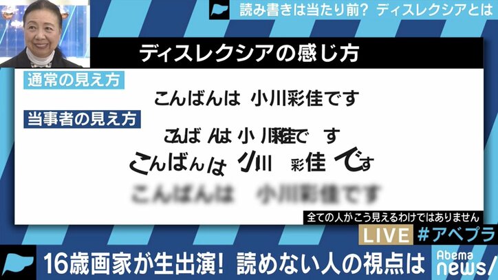 ”文字を書くのが苦手”日本の学校制度に苦しんだ16歳画家と考える「ディスレクシア」