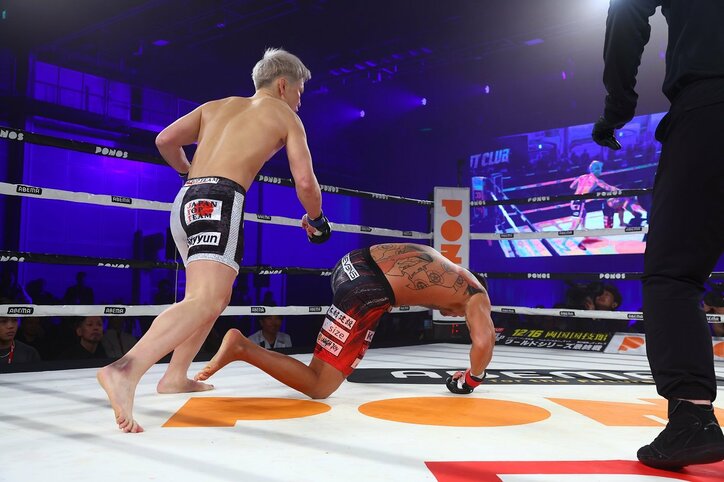 【画像】BD戦士がRISE人気選手を衝撃KO！ アップセットの瞬間