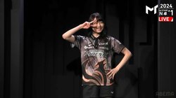 いつまでも見たいこの笑顔 東城りお、ポーズ＆スマイルの入場シーンに感動のファン「りおぱらファイト！」／麻雀・Mトーナメント