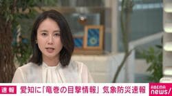 愛知に「竜巻の目撃情報」 気象防災速報