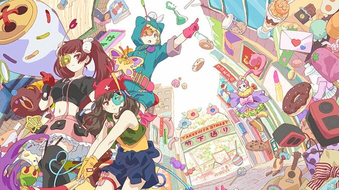 原宿のKAWAII文化を世界に！  原宿竹下通り商店会公認のTVアニメ『URAHARA』10月4日より世界同時配信 1枚目