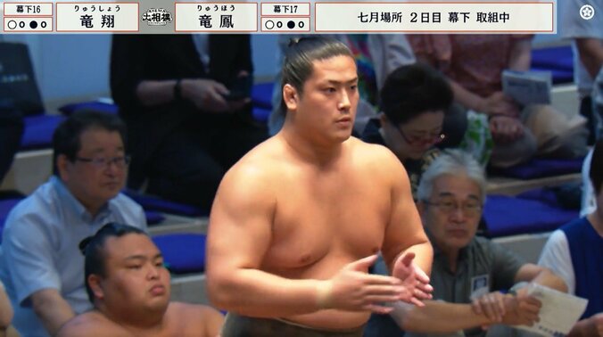 初髷姿を披露した今場所の竜翔