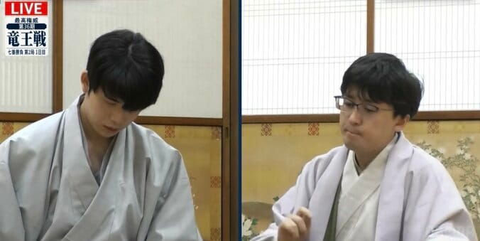 藤井聡太竜王、八冠制覇後初の防衛戦 挑戦者・伊藤匠七段との“同世代対決”第2局は「角換わり」の出だしに／将棋・竜王戦七番勝負 1枚目