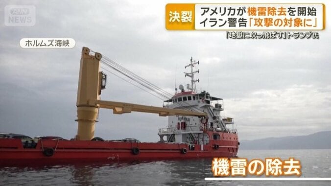 安全通行に必要な機雷除去