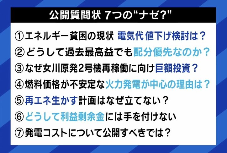 電力各社“最高益”なのに値下げできない？ エネルギー貧困の実態も 「価格の波があるのはわかるがその幅は正当なのか」学生たちの訴え