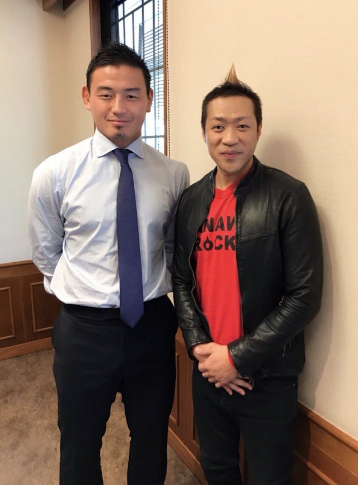 はなわ ラグビー 五郎丸選手との初対面に オーラハンパない 話題 Abema Times