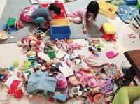 後藤真希、目を離した数分でリビングが散らかり「おもわず二度見」