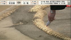 異例の“現場検証”も…長い協議で漂う緊迫感がジワリ伝染 21歳行司の表情変化に「緊張顔よ……」「こっちまでドキドキする」