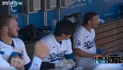 大谷翔平に一体、何が起こったのか…！？ ベンチで一瞬見せた“リアクション”がヤバすぎるとネット沸騰！「えっ？ｗ」「テンション高すぎ」