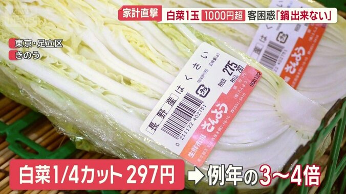 ハクサイ4分の1カット297円