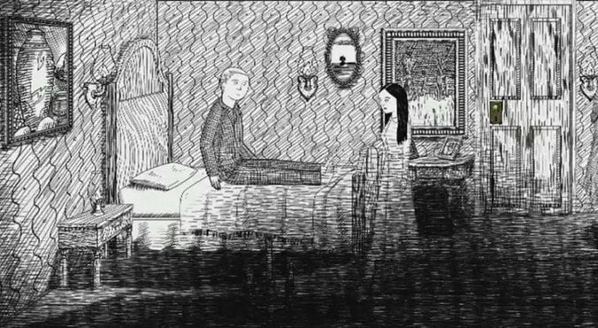 鉛筆画で紡がれる悪夢！精神病で苦しんだ実体験を基にしたダウナーなホラーゲーム 9枚目