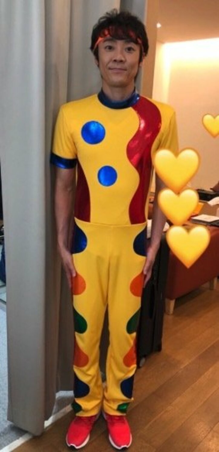 よしお兄さん、初CMでの衣装姿を公開「もうちょっとで解禁」