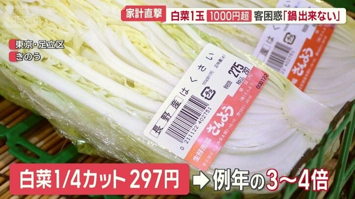 ハクサイ4分の1カット297円