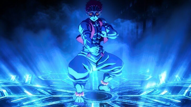 アニメ『劇場版「鬼滅の刃」無限城編 第一章 猗窩座再来』CM場面カット　猗窩座　羅針