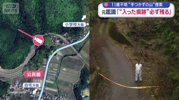 奥は、地図では行き止まりとなっている