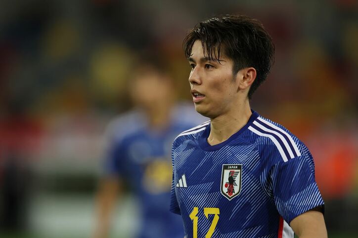 サッカー日本代表 田中碧選手