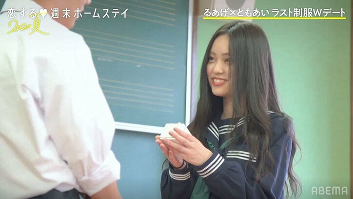 あいり、ともやからサプライズでネックレス贈られ「ずっと着けとく」 『恋ステ』