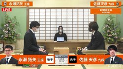永瀬拓矢王座 対 佐藤天彦九段 本戦出場かけ対局開始／将棋・叡王戦