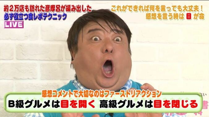 彦摩呂、微妙な味の食レポは「この味、初めて食べた」 1枚目