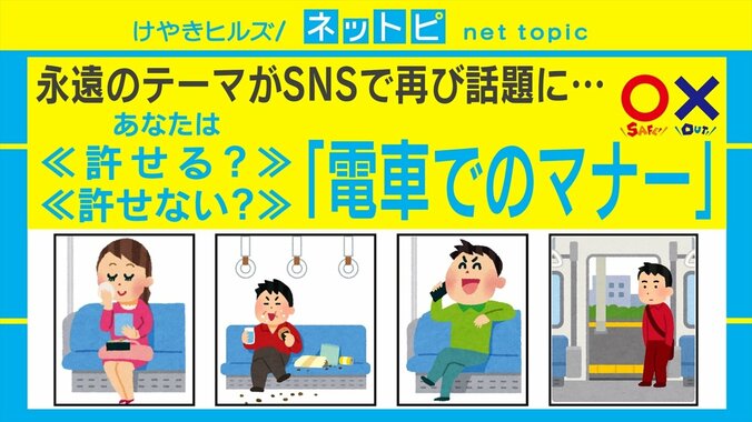 “網棚は立っている人の荷物優先”“スペースを詰めたら無理やり座られた”電車内のマナーに反響 1枚目