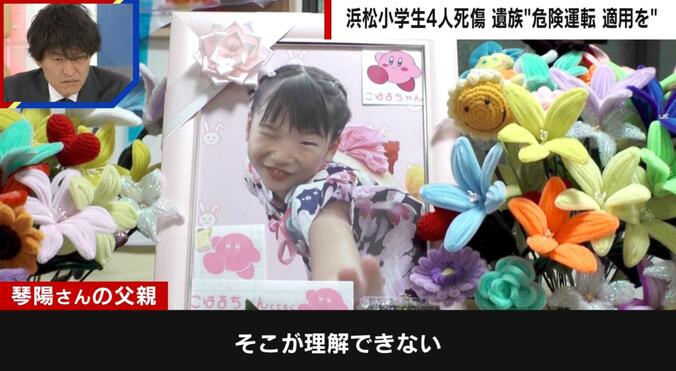 部屋に飾られた琴陽さんの遺影