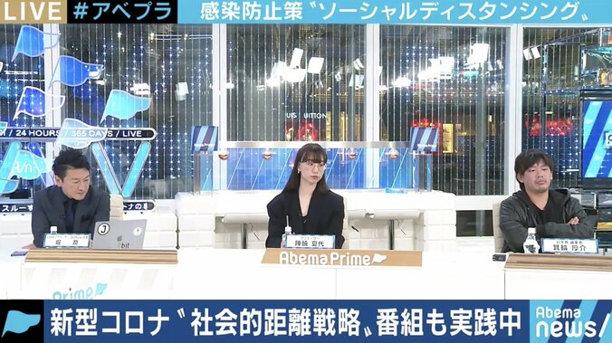 カンニング竹山「ドラマやバラエティはどうするのか」…報道番組が“ソーシャル・ディスタンシング““NO!3密”を試してみた 5枚目