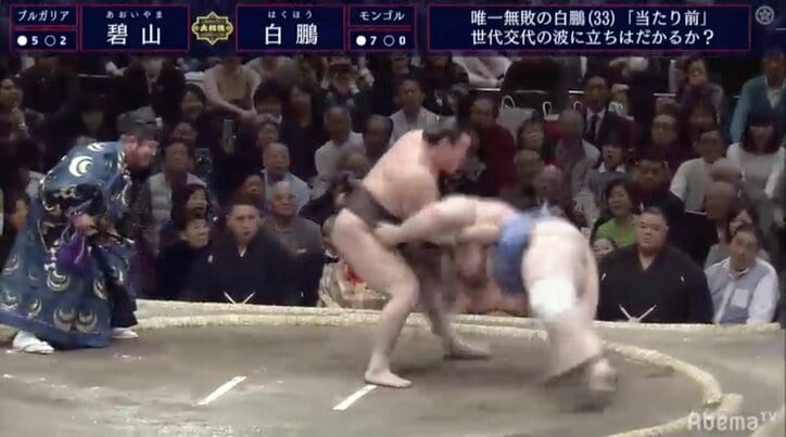 白鵬が豪快な投げで無傷の8連勝　平成最後の天覧相撲でも“平成の大横綱”ぶり発揮