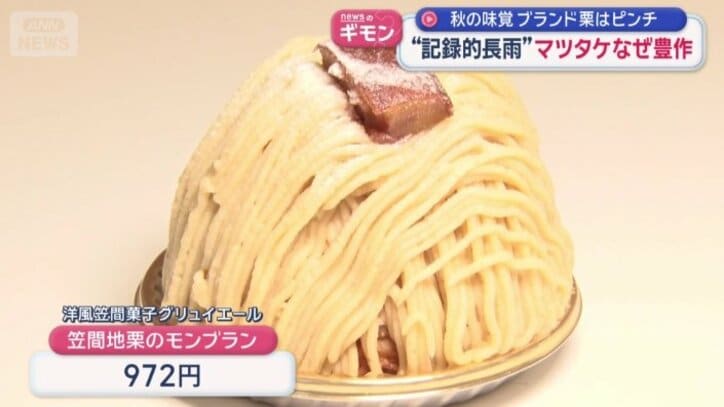 笠間地栗のモンブラン