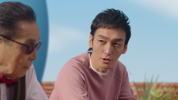 草なぎ剛、タモリとCM初共演で「わたくし、本日は緊張しております…」