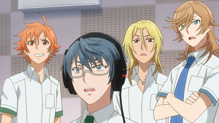 TVアニメ「ACTORS -Songs connection-」第6話あらすじ＆先行カット公開！新曲を仕上げた朔と蒼介と詩だったが…