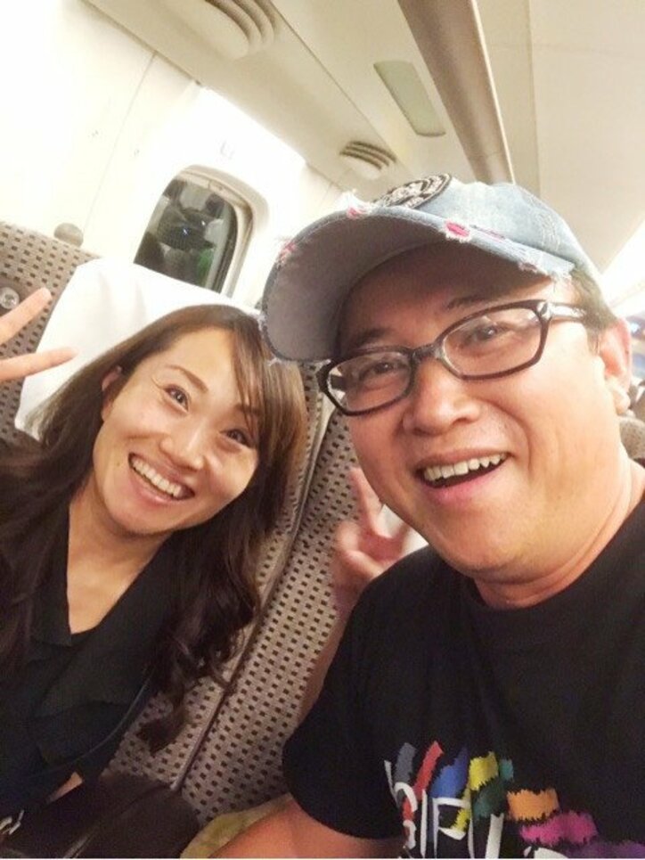 キンタロー。新幹線でスギちゃんと遭遇し2ショット　「巻き髪かわいい」と評判