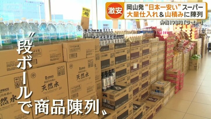 「段ボールで商品陳列」