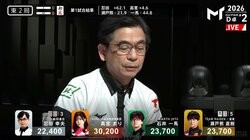 カワイイ系のレジェンド雀士・忍田幸夫、いつもは優しい手つきが急に強打でファン驚き「バチコーン迫力ある」「流石にうれしすぎたかｗ」／麻雀・Mトーナメント