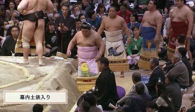 か…かわい過ぎる伯桜鵬の化粧まわし