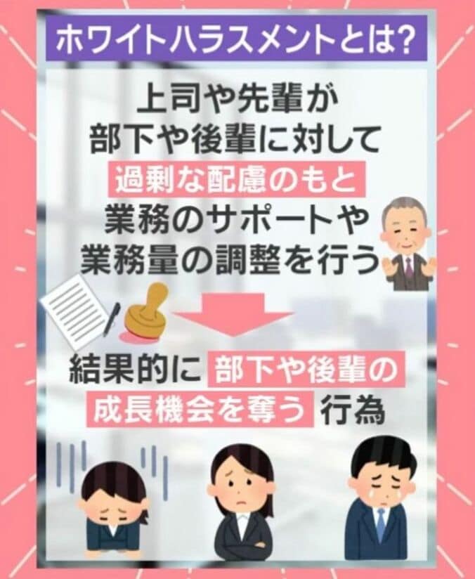 ホワイトハラスメントとは？
