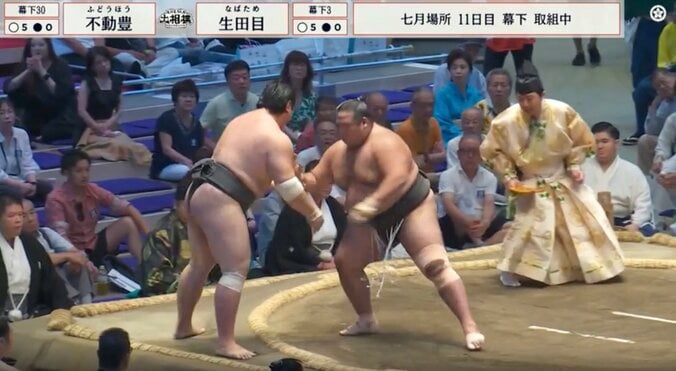 幕下全勝対決でたった2秒の瞬殺劇…完全復活の“連勝キラー”、驚異の電車道に「レベチ」「格が違った」ファン騒然 3枚目