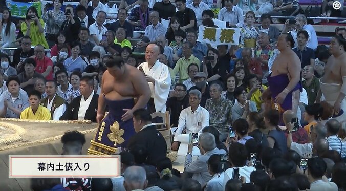 力士との対比がじわる光景が続く