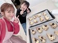  辻希美、三男と久しぶりに手作りしたスイーツ「おやつに頂きます」 