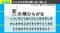 ひらがなの“身体測定”がSNSで話題