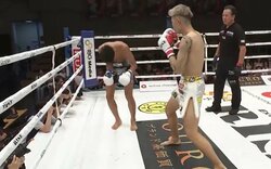 いきなり悶絶の衝撃KO  “時間差”で「くの字」 左ヒザで追撃ダウンの劇的結末