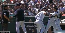 審判の態度に“大激怒”！ 退場宣告にタイガース選手が“猛突進”「そらキレる」「怖すぎ」 あわや大事故… 同僚が必死に止める“緊急事態”に